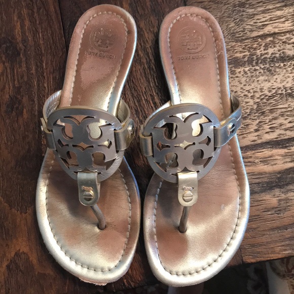 Tory Burch Shoes - Gold Tory Burch Miller sandal